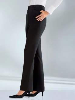 Pantalons taille élastiquée avec ceinture plate discrète