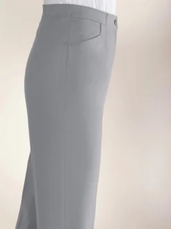 Pantalons taille élastiquée avec ceinture plate discrète