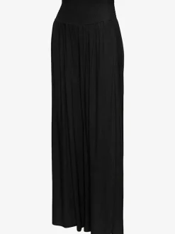 Pantalon structuré à ceinture smockée et poches latérales