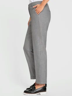 Pantalon structure indéformable avec ceinture élastique et poches