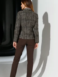 Pantalons unis avec ceinture élastique confortable extensible