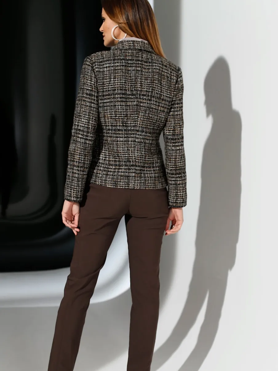 Pantalons unis avec ceinture élastique confortable extensible
