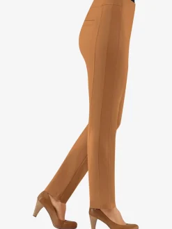 Pantalons unis avec ceinture élastique confortable extensible