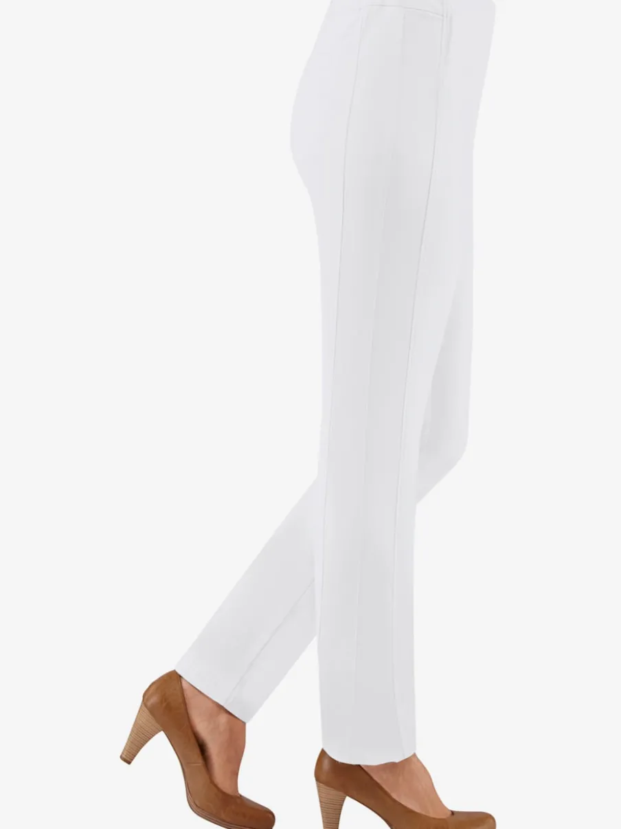 Pantalons unis avec ceinture élastique confortable extensible