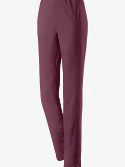 Pantalons unis avec ceinture élastique confortable extensible