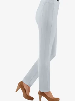 Pantalons unis avec ceinture élastique confortable extensible