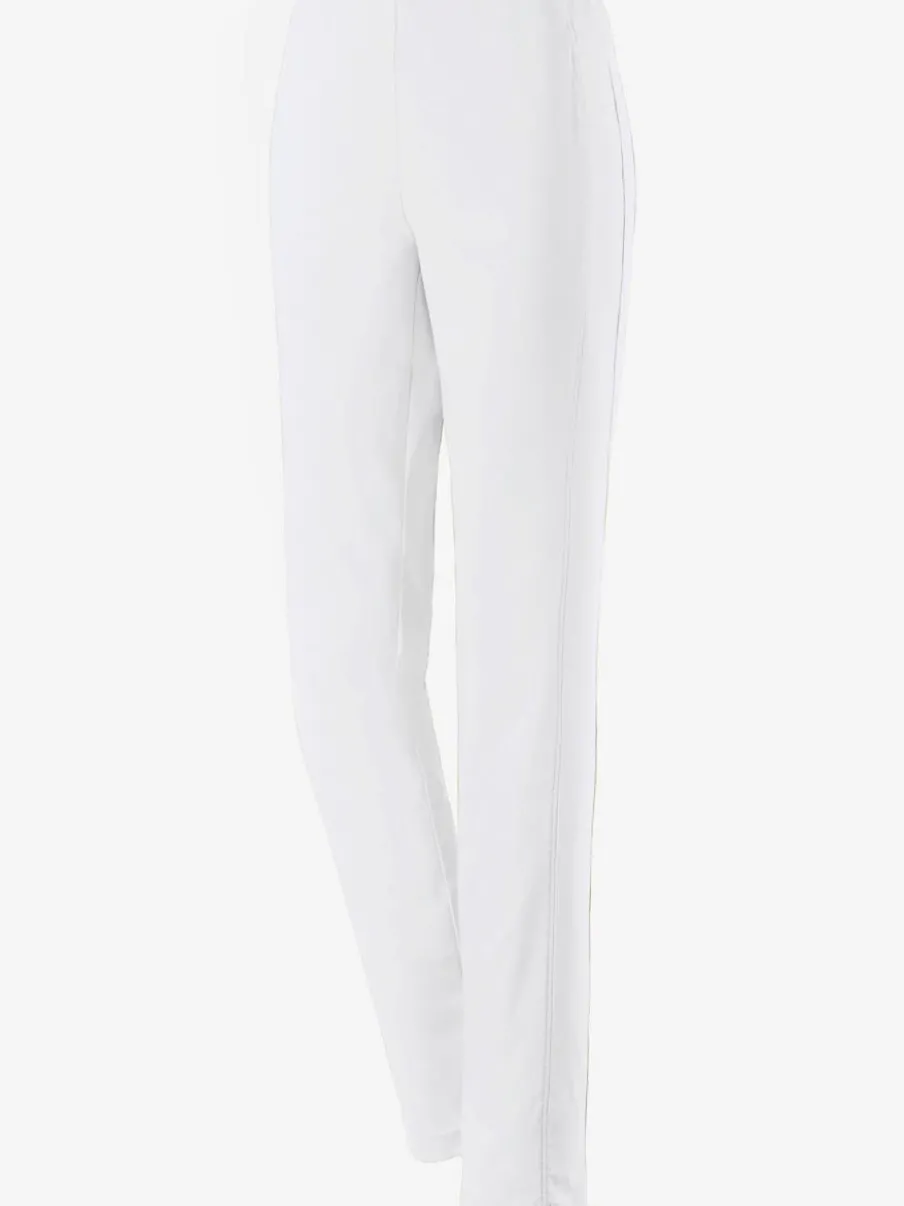 Pantalons unis avec ceinture élastique confortable extensible