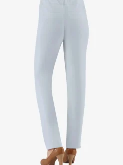 Pantalons unis avec ceinture élastique confortable extensible