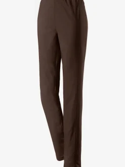 Pantalons unis avec ceinture élastique confortable extensible