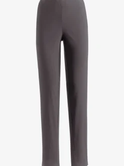 Pantalons unis avec ceinture élastique confortable extensible