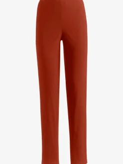 Pantalons unis avec ceinture élastique confortable extensible