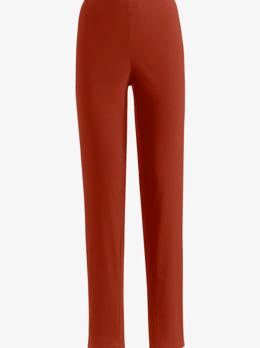 Pantalons unis avec ceinture élastique confortable extensible