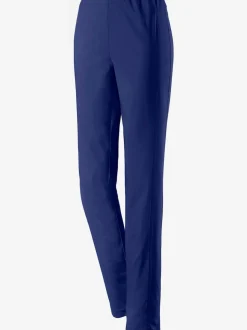 Pantalons unis avec ceinture élastique confortable extensible