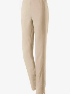 Pantalons unis avec ceinture élastique confortable extensible