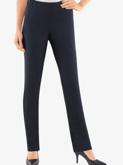 Pantalons unis avec ceinture élastique confortable extensible