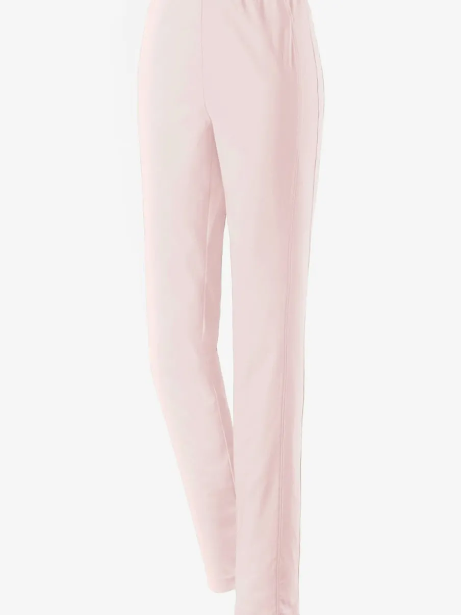 Pantalons unis avec ceinture élastique confortable extensible