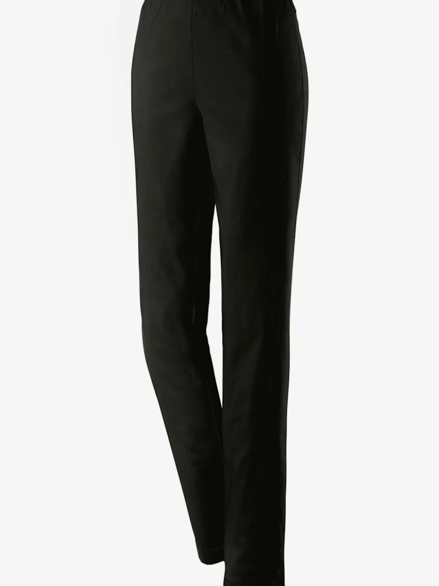 Pantalons unis avec ceinture élastique confortable extensible