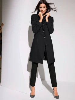 Pantalons unis avec ceinture élastique confortable extensible