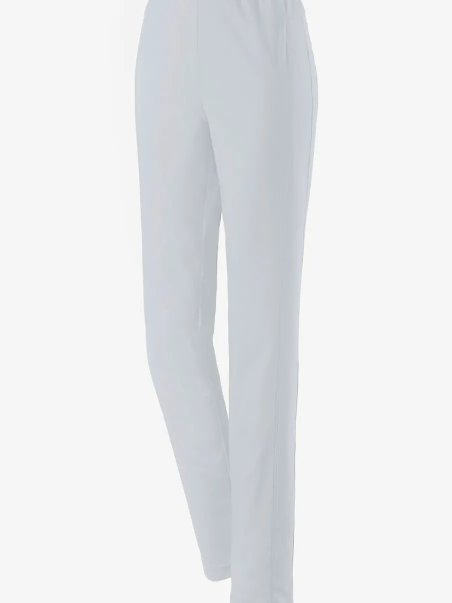 Pantalons unis avec ceinture élastique confortable extensible