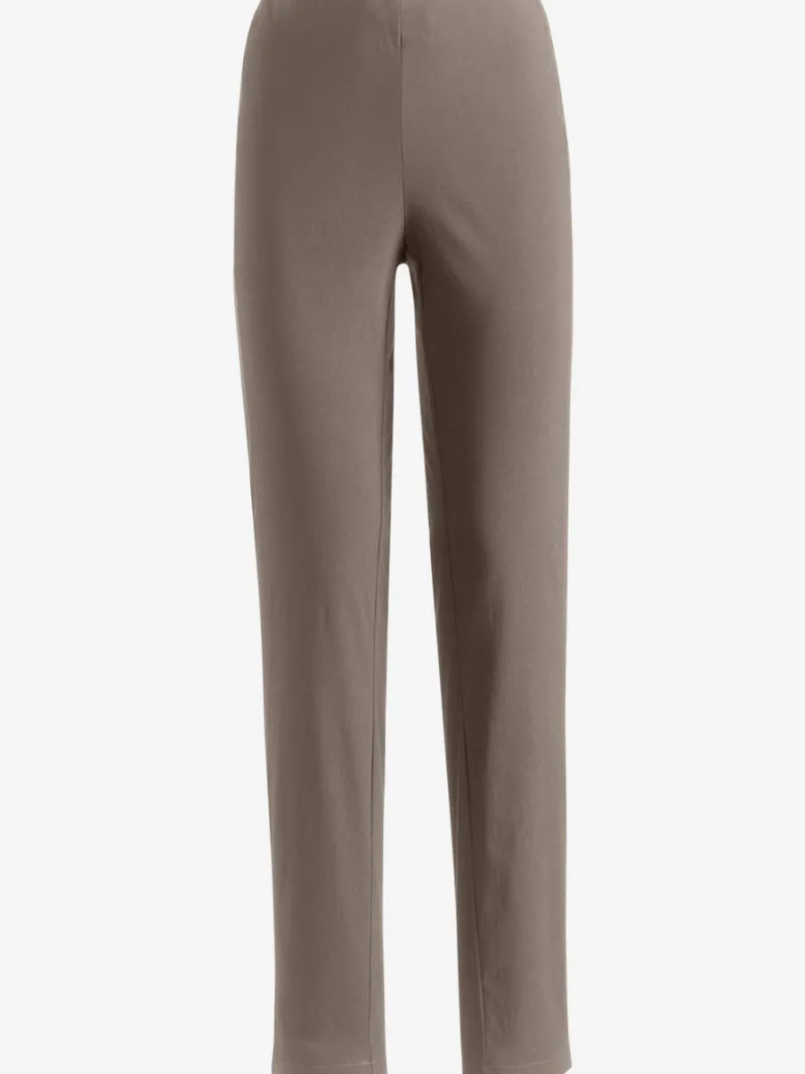 Pantalons unis avec ceinture élastique confortable extensible