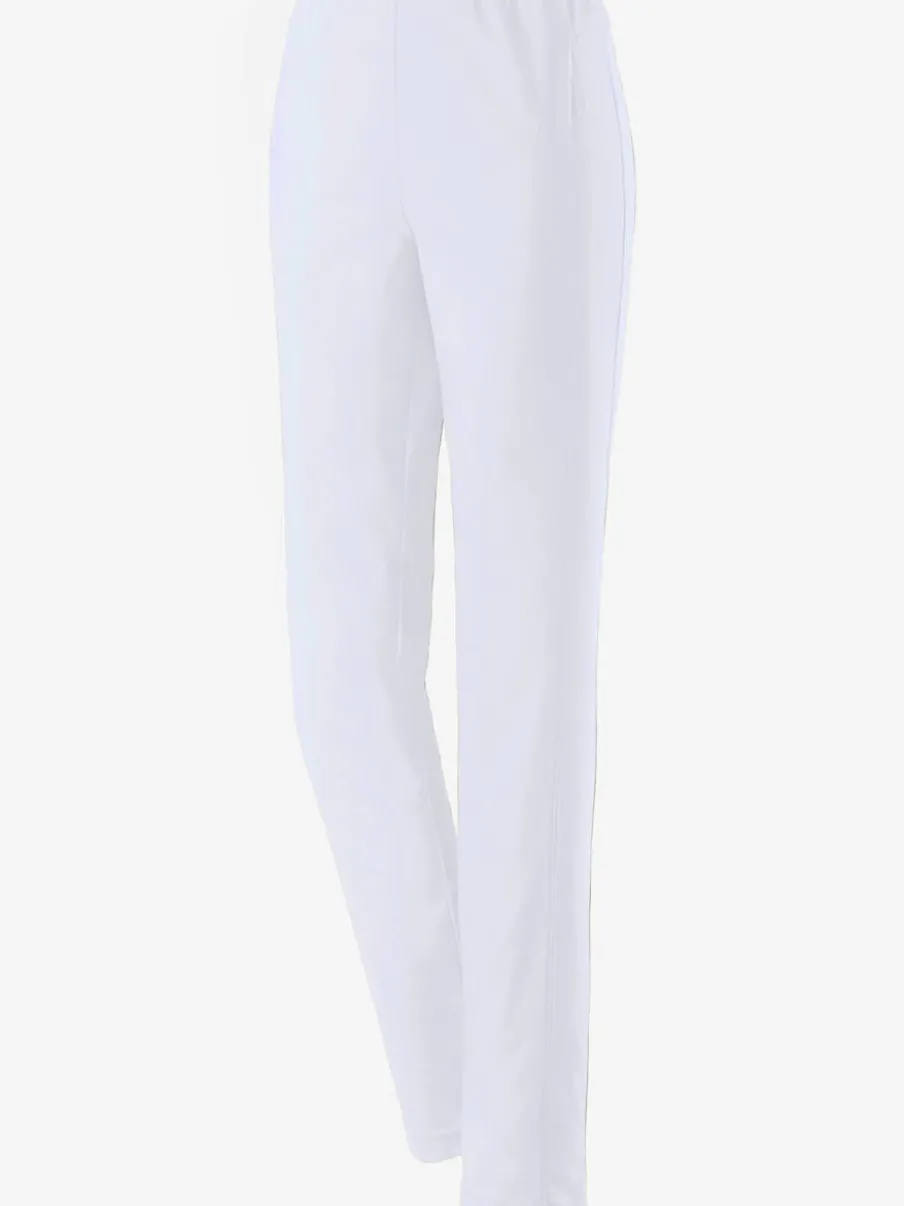 Pantalons unis avec ceinture élastique confortable extensible