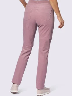 Pantalons velours côtelé cinq poches ceinture élastique confortable