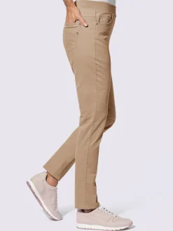Pantalons velours côtelé cinq poches ceinture élastique confortable