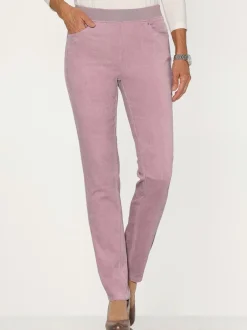 Pantalons velours côtelé cinq poches ceinture élastique confortable
