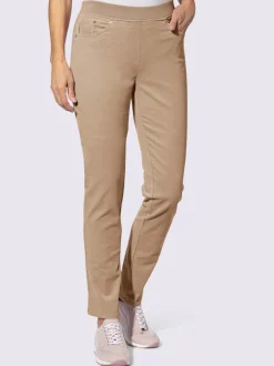 Pantalons velours côtelé cinq poches ceinture élastique confortable