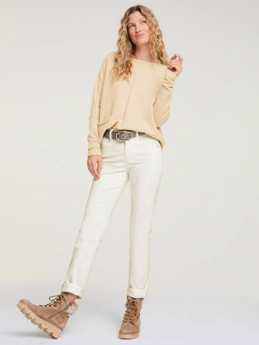 Pantalons velours côtelé coupe droite et confortable