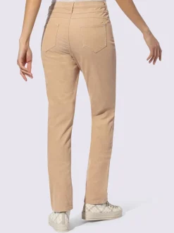 Pantalons velours côtelé coupe droite et confortable