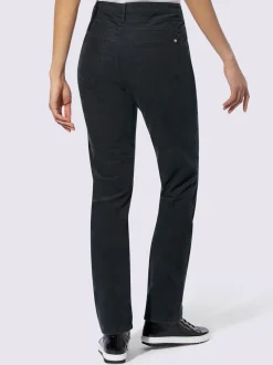 Pantalons velours côtelé coupe droite et confortable