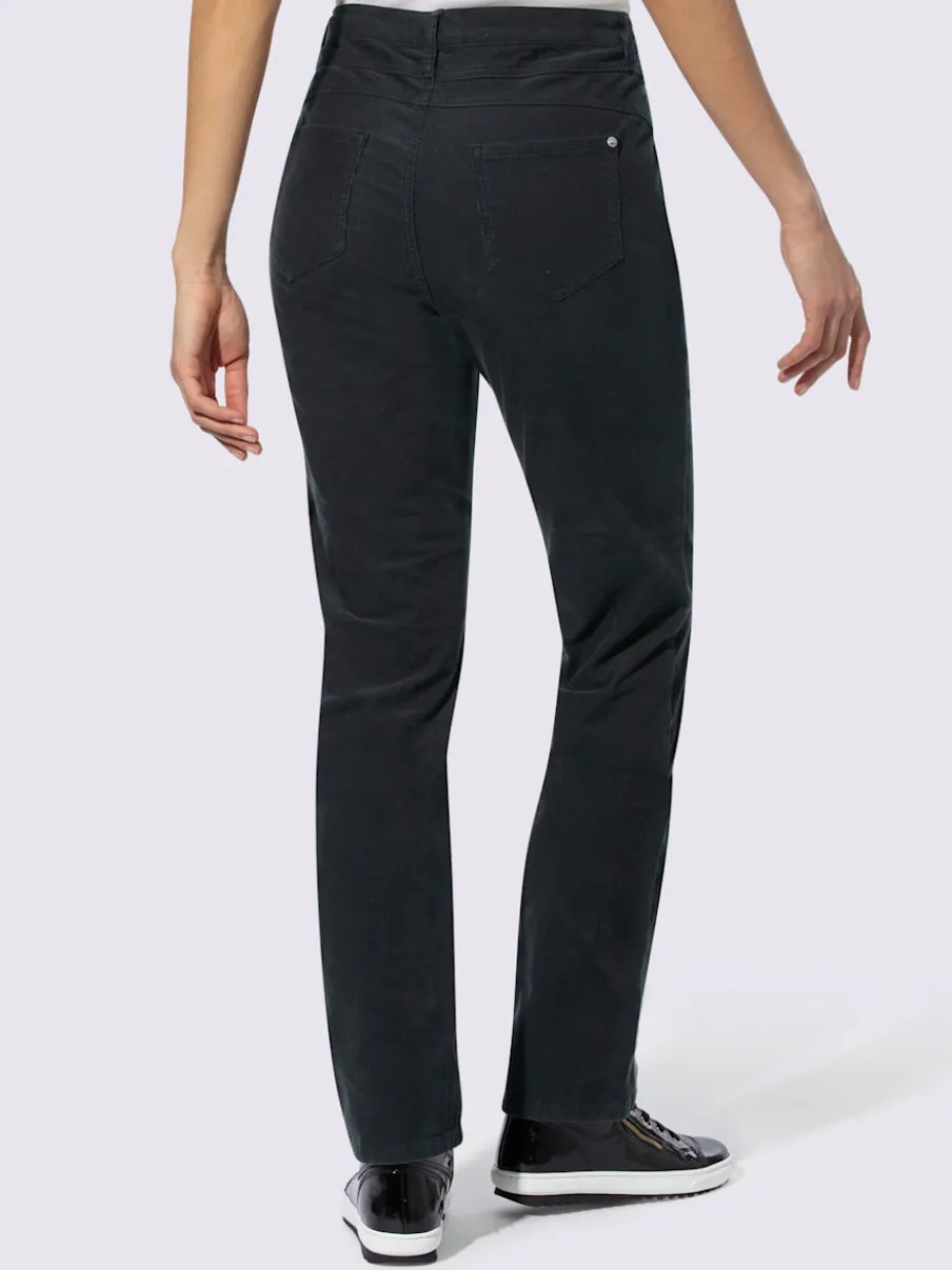 Pantalons velours côtelé coupe droite et confortable
