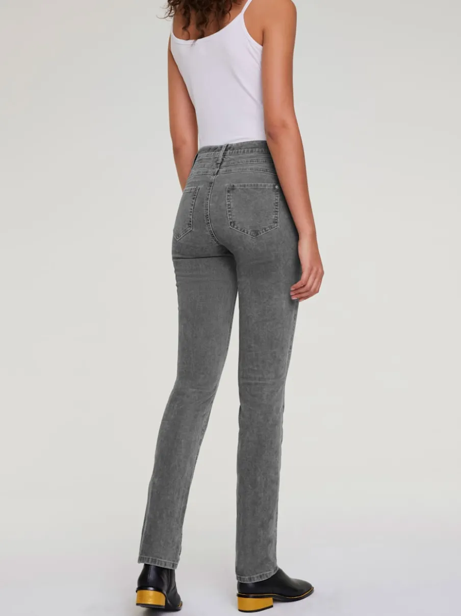 Pantalons velours côtelé coupe droite et confortable