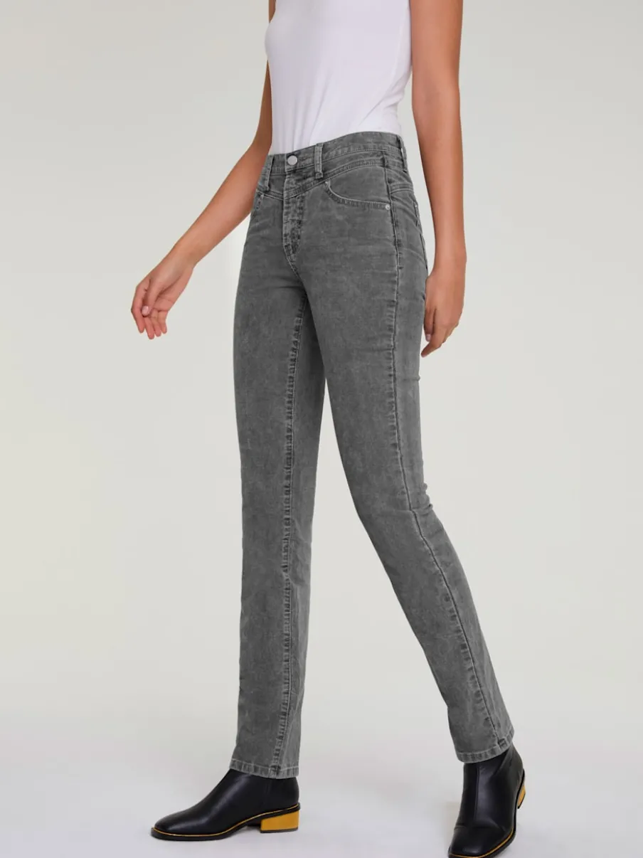 Pantalons velours côtelé coupe droite et confortable