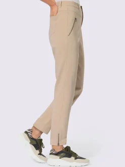 Pantalons ventre plat avec poches et finition raffinée
