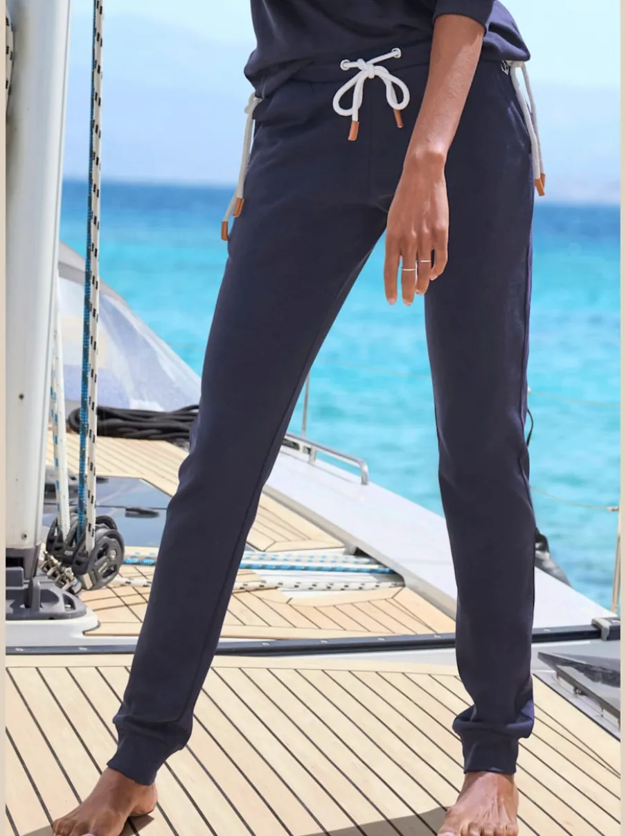Pantalon sweat avec ceinture élastique et poches latérales