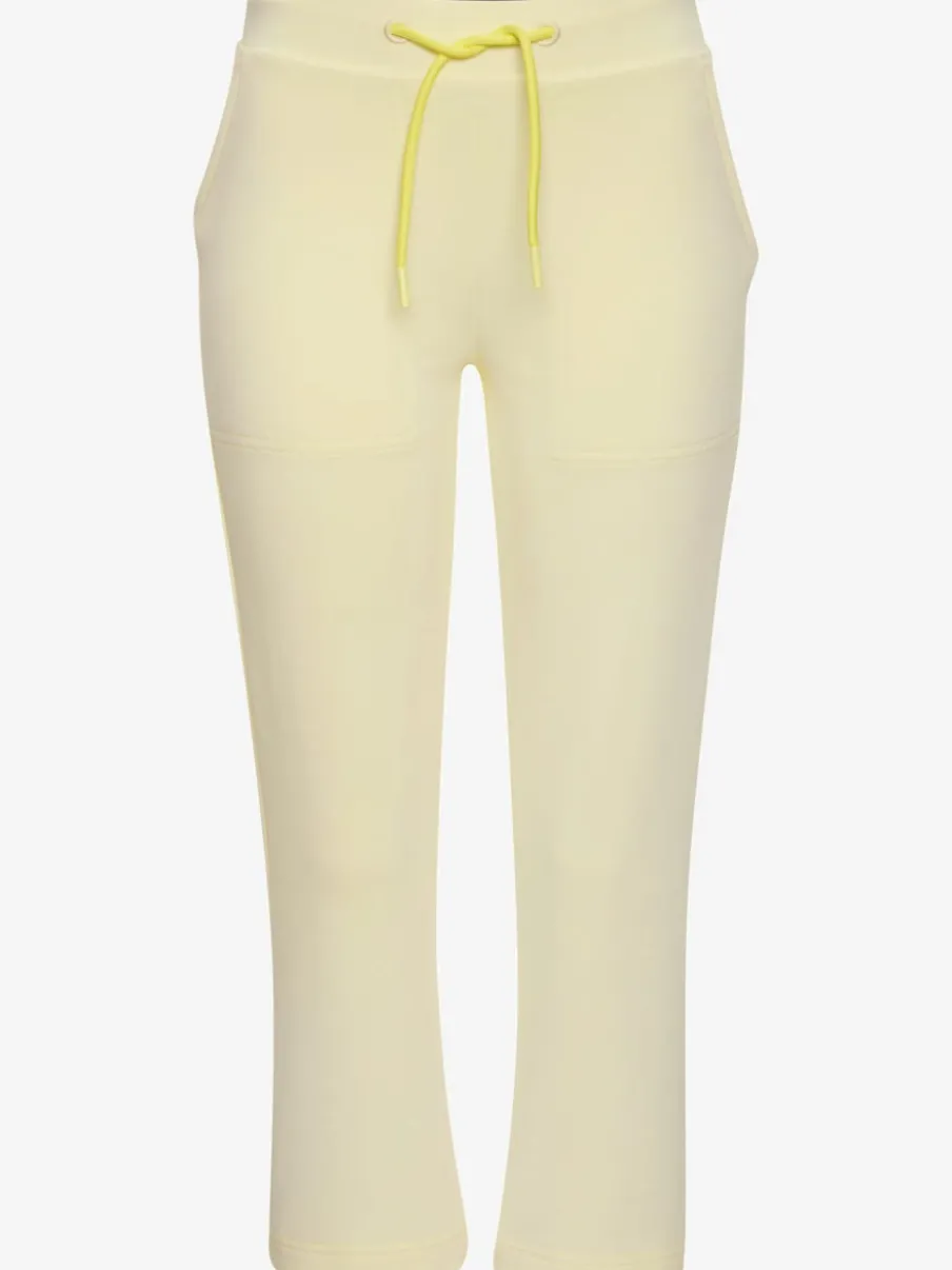 Pantalon sweat 7/8 avec ceinture élastique et poches confortables