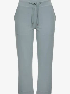 Pantalon sweat 7/8 avec ceinture élastique et poches confortables