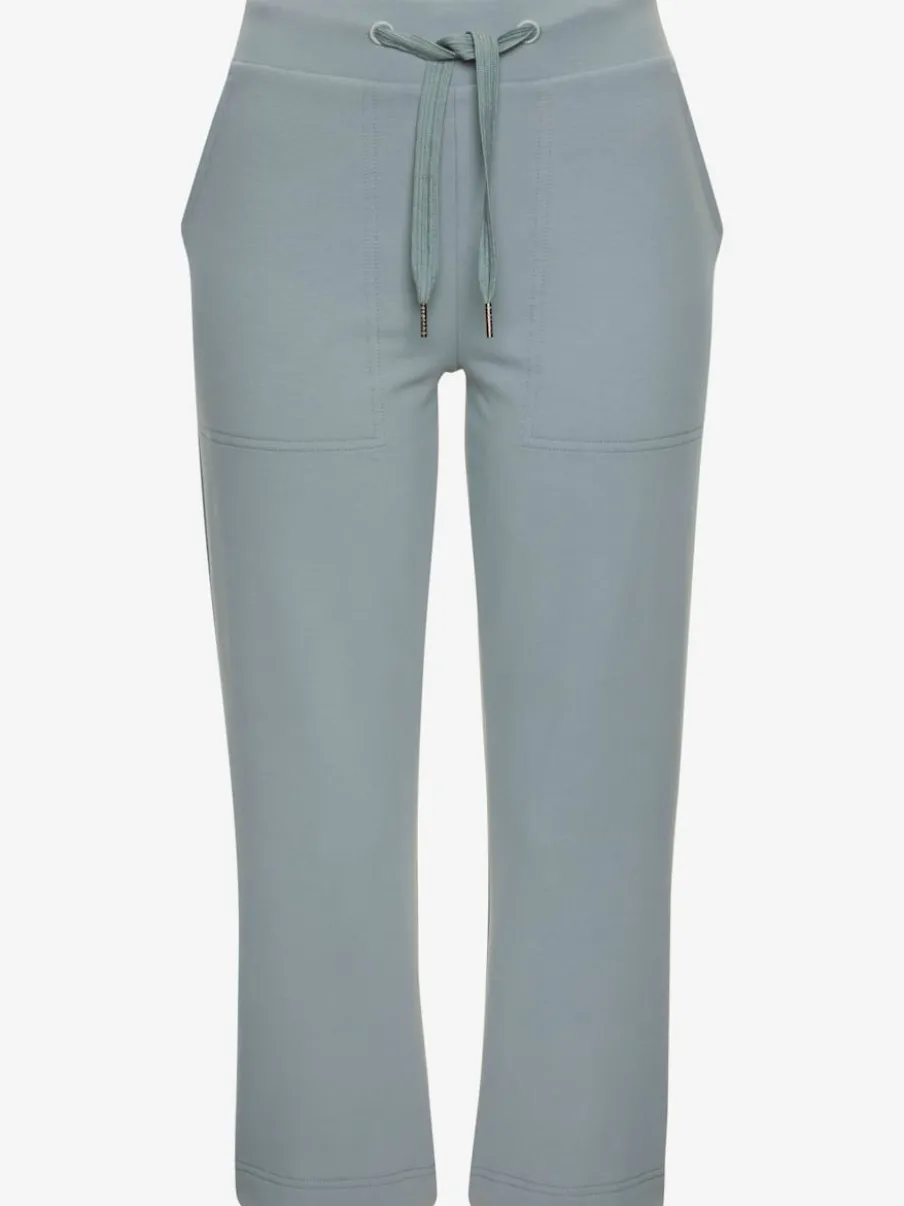 Pantalon sweat 7/8 avec ceinture élastique et poches confortables