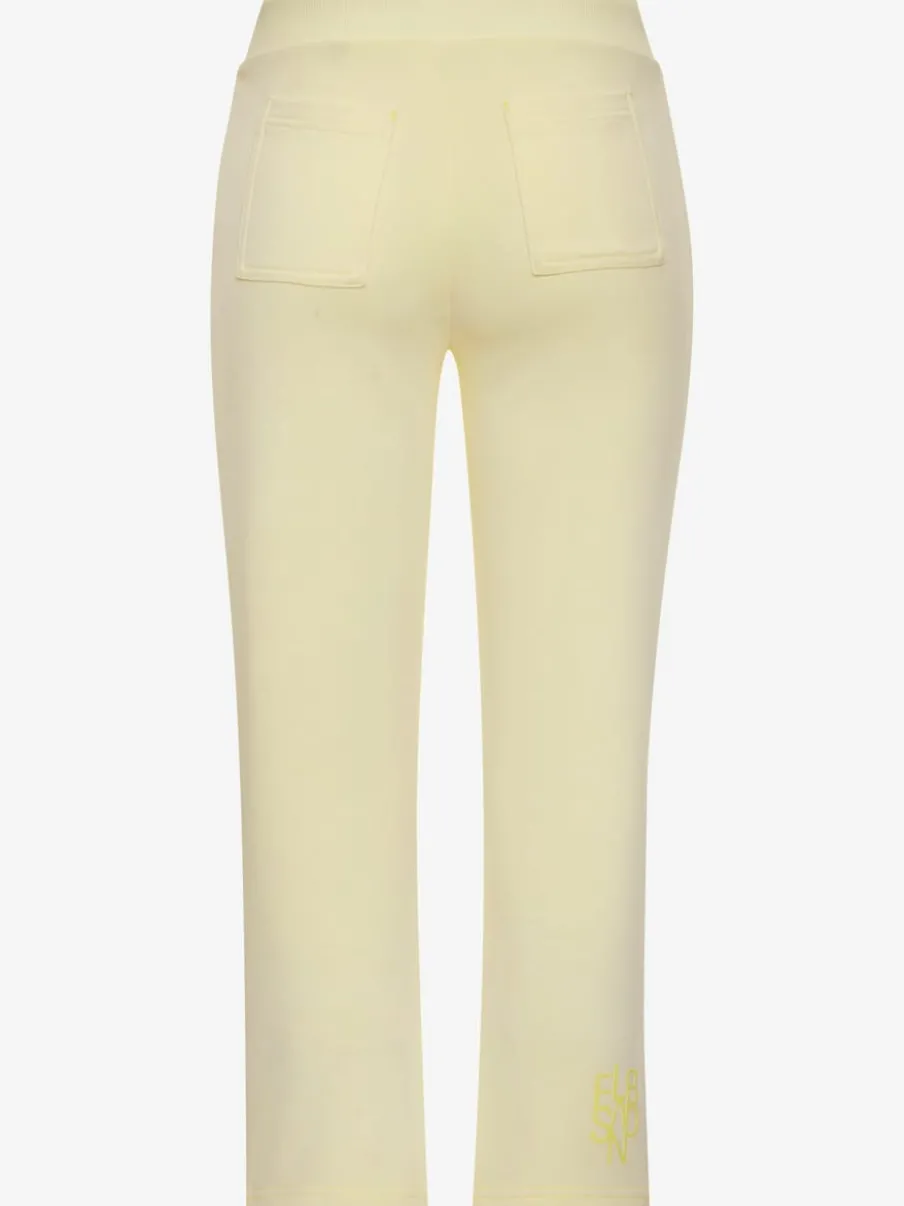 Pantalon sweat 7/8 avec ceinture élastique et poches confortables
