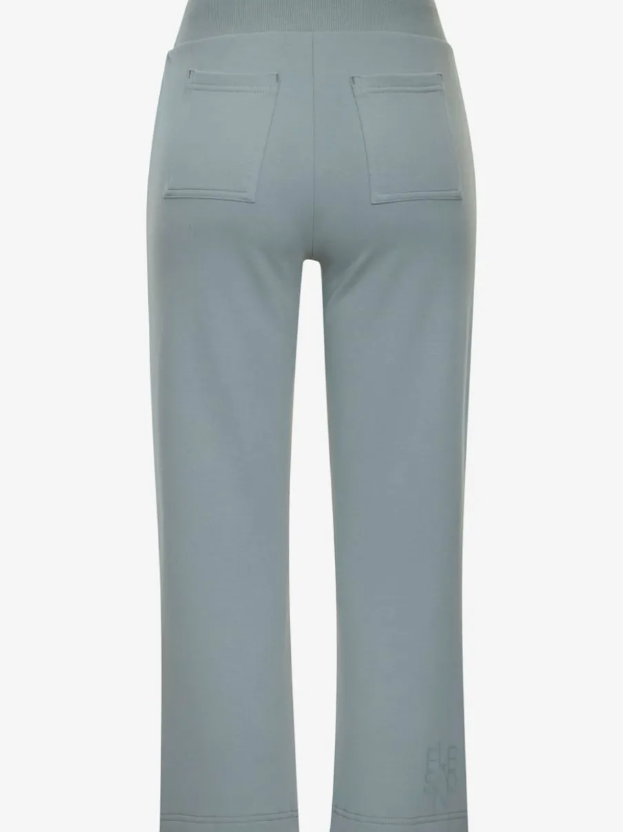 Pantalon sweat 7/8 avec ceinture élastique et poches confortables