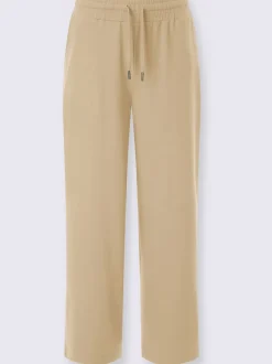 Pantalon sweat court avec ceinture élastique et poches