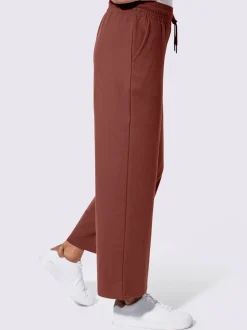 Pantalon sweat court avec ceinture élastique et poches