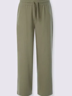Pantalon sweat court avec ceinture élastique et poches