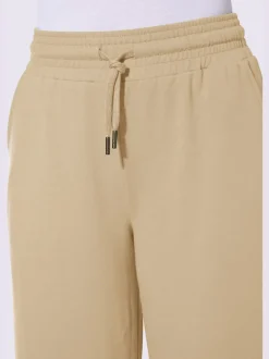 Pantalon sweat court avec ceinture élastique et poches