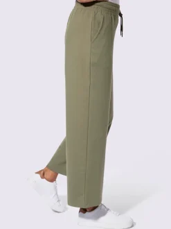Pantalon sweat court avec ceinture élastique et poches