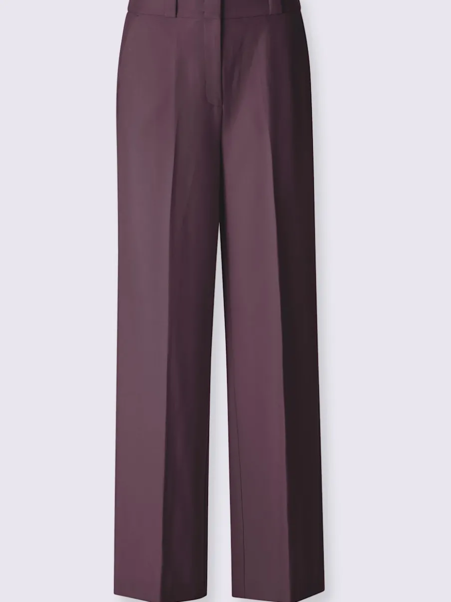 Pantalon tailleur plis repassés, effet affinant