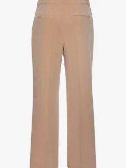 Pantalon tailleur à plis repassés avec ceinture élastique ajustable