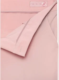 Pantalon tailleur à plis repassés avec ceinture élastique ajustable